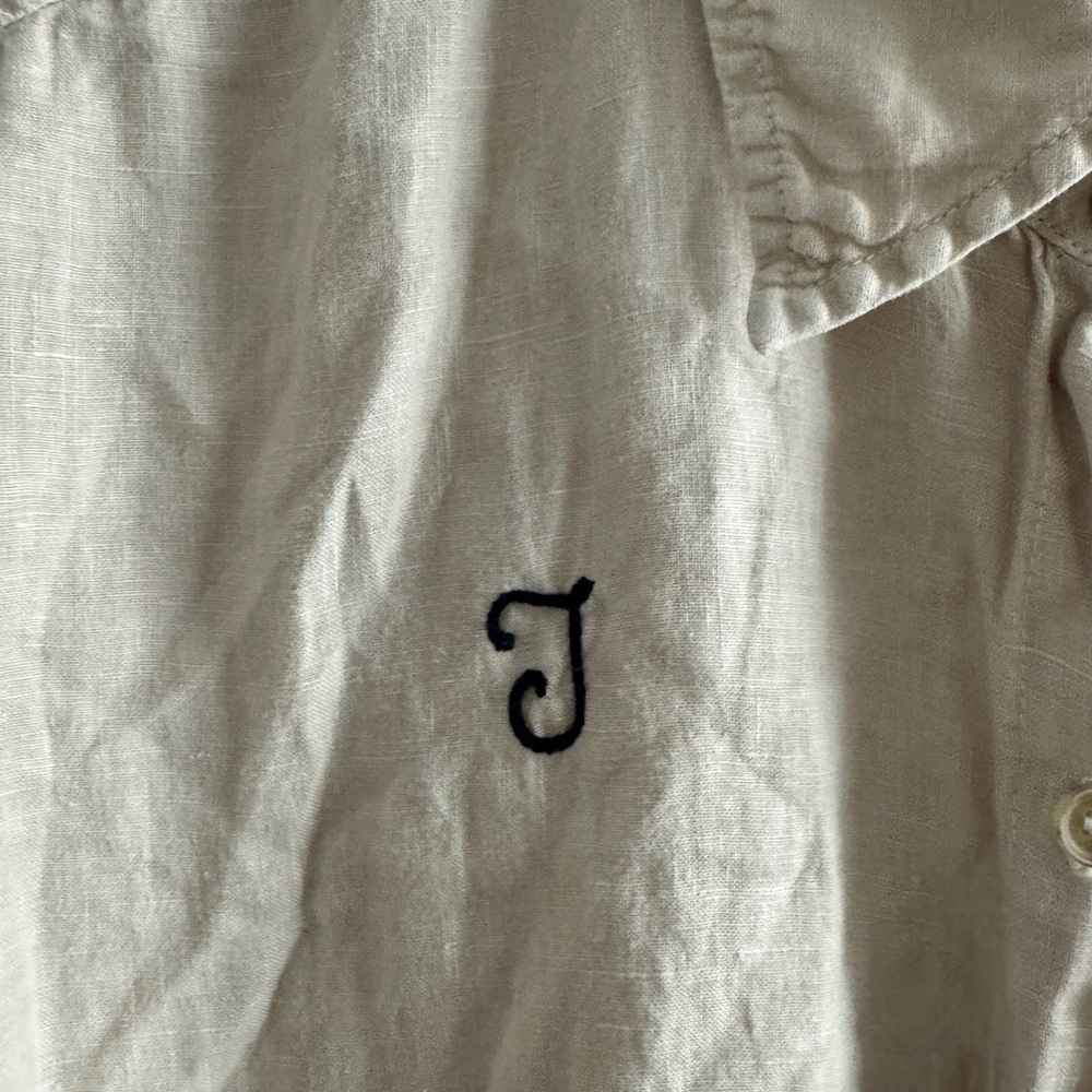 Wyeth Custom Embroidered Initial "Jd" Button Down… - image 4